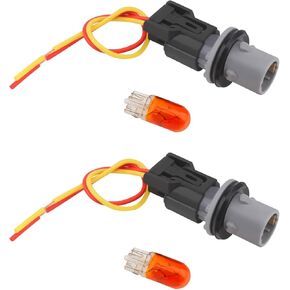 Fender Turn Signal Socket Connector 2Pcs For Honda CR-V 2015 2016 Accord 2010 2011 2012 Acura 2011 2012 2013 Replacement 33304-S5A-003 33304S5A003