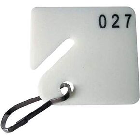 Key Tag Numbered 1 to 40, Square, PK40