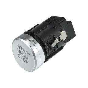 Push Button Starter Switch No.8K0905217A Engine Start Stop Switch Button for Audi Q5 2013-2016 Silver Tone Black