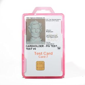 Identity Stronghold Secure Badge Holder Duolite, Pink (IDSH2004-001B-pnk)