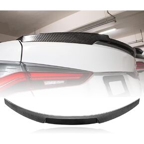 AeroBon Real Carbon Fiber Trunk Spoiler Compatible with 2021-2024 BMW 4 Series G22 Coupe and M4 G82 Coupe Spoiler (H Style)