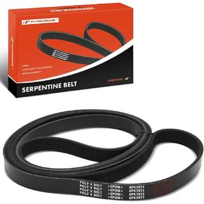A-Premium Engine Serpentine Drive Belt Compatible with Chevrolet, GMC Vehicles - Silverado Express Savana 2500/3500/2500 HD, C4500 C5500 C5500 Topkick & More, 119.53 in, Replace# 12656797, 97300656