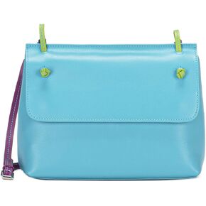 mywalit Rio Flapover Handbag - Leather, Adjustable Strap, Slip Pockets, Zip Pocket, Fits a Kindle