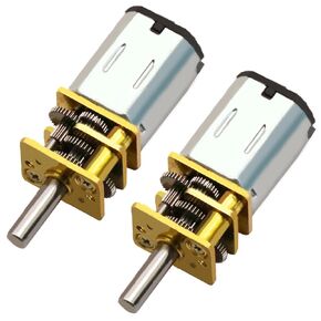 2 Pack DC 3V 30RPM Micro DC Geared Electric Motor GA12-N20 Mini Deceleration Gear Reduction Motors for RC Car Robot Model