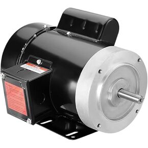 ATO 1 hp (0.75 kW) Air Compressor Motor, 115/ 230V, 5/8" Shaft Low Noise Air Compressor Electric Motor CW/CCW Rotation,for Air Compressor General Equipment