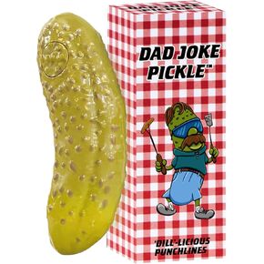 DR DINGUS Dad Joke Pickle Button - 100+ Best Jokes - Dill-lightful Gift for Father or Family - Makes Everyone Laugh