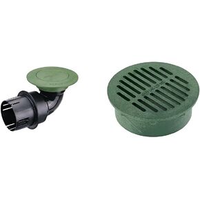 NDS 322G* Pop-Up Drainage Emitter with Elbow, fits 3-Inch Sewer and Drain Pipe, Works with Drainage Systems Including Catch Basins and Channel Drains, Green in Kuwait