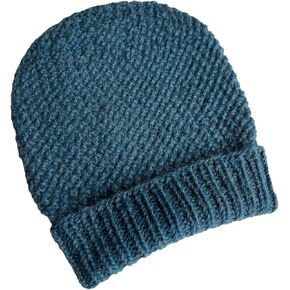 Beanie Hat for Men Women Warm Winter Hats 100% Baby Alpaca Rice Stitch Knit Cuffed Beanie Cap Unisex
