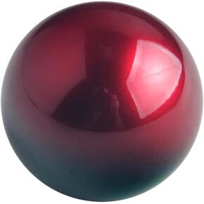 DEWHEL JDM Universal Bi-Color Red/Green Aluminum Round Weighted (210g) Manual Gear Shift Knob M12x1.25 M10x1.5 M10x1.25 M8x1.25