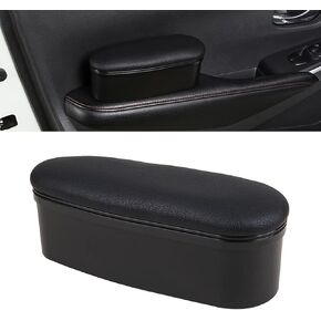 Fogfar Pack-1 Car Armrest Support, Adjustable Car Left Arm Elbow Support, Universal Car Armrest Pad Auto Door Storage Box, Extension Support Elbow Wrist Rest Pad, for All Car Models (Black)
