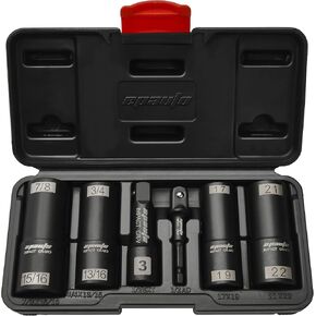 EPAuto 1/2-Inch-Drive Impact Flip Socket Set, 6pcs