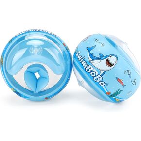 Swimbobo Soft Swimmies Toddler Floaties, Learn-to-Swim Inflatable Pool Floats & Arm Floaties, Swimming Pool Accessories for Kids Aged 3-6