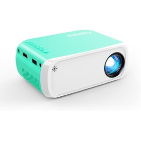 Mini Projector ksbaby Home Theater Portable Projector WIFI Support 1080P , Phone Can Connect to Movie Projector Wirelessly, Compatible with Smartphone/ Tablet/ Laptop/ TV Stick/ USB Drive