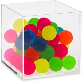 Source One 5 Sided Clear Acrylic Gift Shop Bins Toys Goodies Counter Top Displays