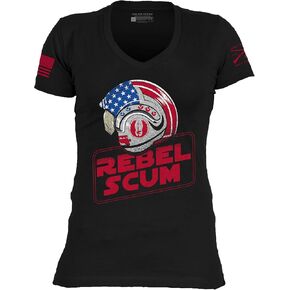 Grunt Style Rebellion Lives Women's V-Neck T-Shirt