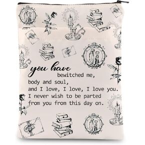 MAOFAED Romantic Book Cover You Have Bewitched Me Body and Soul Book Sleeve Literature Gift for Her (Bewitched Me booksl)