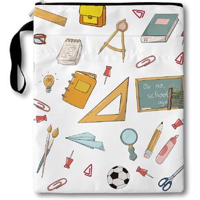 Teacher Book Club Gifts Bag, Book Sleeves with Zipper, 11x9 Inch Washable Book Covers for Paperbacks, Book Cover Bag Gifts for Women Teacher Reader Bookish Bibliophile, A003