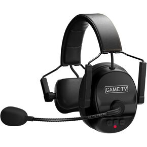 Came-TV Kuminik8 Wireless Intercom Headsets Full Duplex 5 Person 1500ft Team Communication with Noise Cancellation Hardcase Single Ear for Boating Church Filmmaking