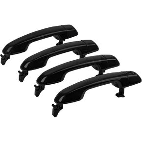 JDMON Black Exterior Door Handles Replacement for Lexus GX460 Toyota 4Runner 2010-2020 Front Rear Driver Passenger Outside Handle Set Replacement for 69211-60090 69217-60150 69250-60030 69250-60010