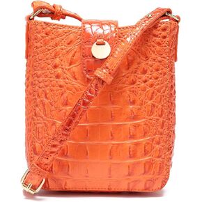Crocodile Embossed Small Crossbody Bag Fashionable Magnetic Buckle Decoration Shoulder Women's Luxury Wallet