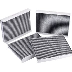 4PCS P606555 Cabin Air Filter with Activated Carbon Compatible with Volvo Truck VN 430 630 670 730 780 VNL 300 430 630 670 760 860 Replaces 20435801,PA4681,AF26405,PA10187,49084