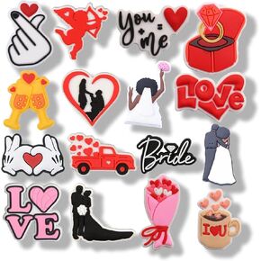 16 Pcs Wedding Bridal Shoe Charms, Shoe Decoration Party Gifts For Boys Girls Kids, Women.
