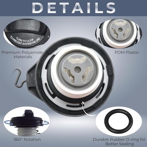 استبدال غطاء الغاز، حبل الختم، حزام غطاء الوقود، سلك كابل الوقود لفولفو، 2010-2017 XC60، 2009-2016 XC70، 2003-2014 XC90، 2015-2018 V60/V60 Cross Country، 2003-2010 V70، 31392044 in Kuwait