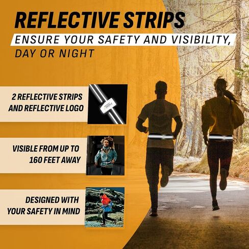 WATER-RESISTANT Running belt FOR MEN, Running fanny pack WOMEN, Running phone holder FITS MOST CELL PHONE, Running waist packs, REFLECTIVE Phone holder for running, Running bag, Money belt in Saudi Arabia