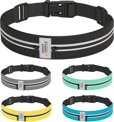 WATER-RESISTANT Running belt FOR MEN, Running fanny pack WOMEN, Running phone holder FITS MOST CELL PHONE, Running waist packs, REFLECTIVE Phone holder for running, Running bag, Money belt in Saudi Arabia