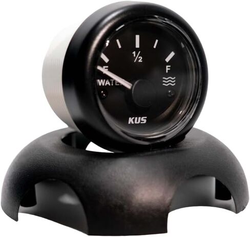 KUS CPWR-BB، 240-33 أوم، مقياس مستوى المياه الكهربائي، 12 فولت / 24 فولت، 2 بوصة (52 مم) مع إضاءة خلفية in Kuwait