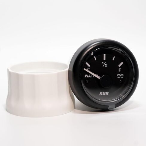 KUS CPWR-BB، 240-33 أوم، مقياس مستوى المياه الكهربائي، 12 فولت / 24 فولت، 2 بوصة (52 مم) مع إضاءة خلفية in Kuwait