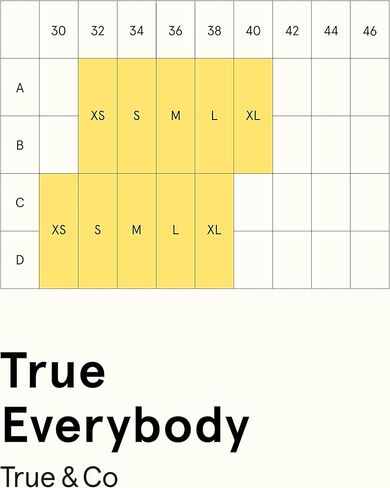 حمالة صدر نسائية من True & Co ذات ظهر متقاطع وحزام قابل للتعديل in Kuwait