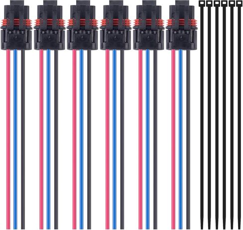 12Awg Pulse Plug Connector Pulse Bar Pigtail Connector Compatible with 2018 2019 2020 2021 Polaris Ranger XP 1000 RZR RS1 Pro General 1000 Pulse Plugs Bar Wire Harness (6 pcs) in Saudi Arabia