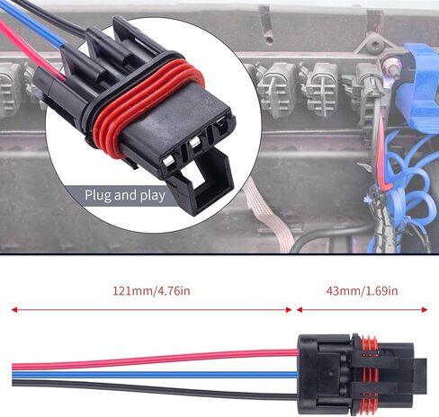 12Awg Pulse Plug Connector Pulse Bar Pigtail Connector Compatible with 2018 2019 2020 2021 Polaris Ranger XP 1000 RZR RS1 Pro General 1000 Pulse Plugs Bar Wire Harness (6 pcs) in Saudi Arabia