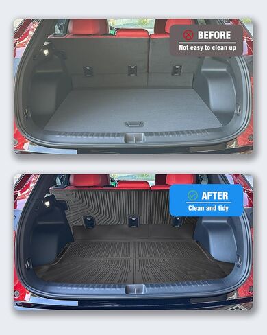 بطانات البضائع مسند الظهر حصيرة لملحقات Chevy Blazer EV 2024 (ليس لإصدار الوقود) مع خطاف وحلقة خلفي لصندوق السيارة الخلفي وغطاء خلفي للمقعد الخلفي واقٍ لجميع الأحوال الجوية وبطانة للكلاب مقسمة ومضادة للانزلاق in Kuwait