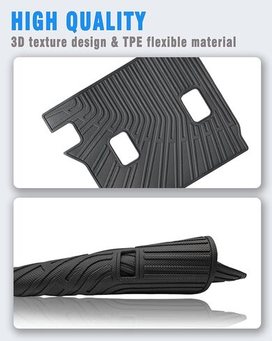 بطانات البضائع مسند الظهر حصيرة لملحقات Chevy Blazer EV 2024 (ليس لإصدار الوقود) مع خطاف وحلقة خلفي لصندوق السيارة الخلفي وغطاء خلفي للمقعد الخلفي واقٍ لجميع الأحوال الجوية وبطانة للكلاب مقسمة ومضادة للانزلاق in Kuwait