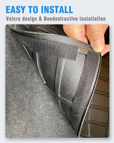 بطانات البضائع مسند الظهر حصيرة لملحقات Chevy Blazer EV 2024 (ليس لإصدار الوقود) مع خطاف وحلقة خلفي لصندوق السيارة الخلفي وغطاء خلفي للمقعد الخلفي واقٍ لجميع الأحوال الجوية وبطانة للكلاب مقسمة ومضادة للانزلاق in Kuwait