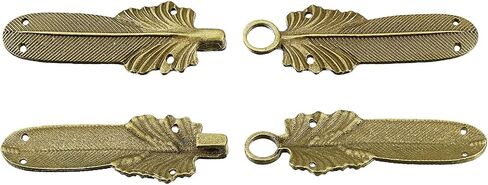 uxcell Cloak Clasp, Feather Vintage Cape Clasps Sew on Hooks and Eyes Sweater Shawl Cardigan Collar in Saudi Arabia
