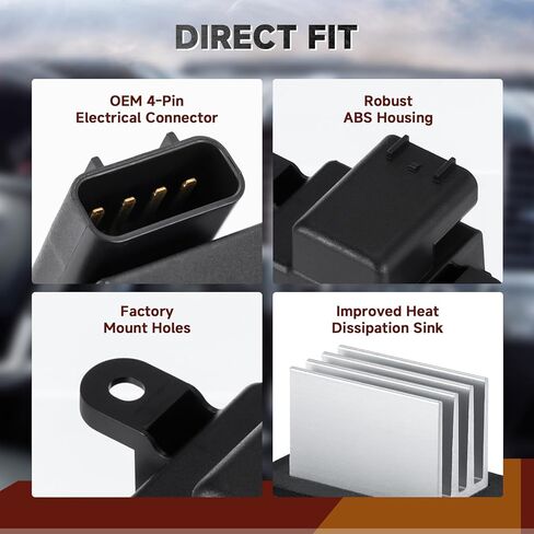 مقاوم محرك منفاخ HVAC مقاوم وحدة التحكم في منفاخ التيار المتردد مناسب لفورد F150 2009-2014 مناسب لفورد إكسبيديشن لينكولن نافيجاتو 2009-2017 مع التحكم التلقائي في درجة الحرارة BL3Z19E624A in Kuwait