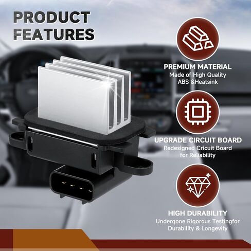 مقاوم محرك منفاخ HVAC مقاوم وحدة التحكم في منفاخ التيار المتردد مناسب لفورد F150 2009-2014 مناسب لفورد إكسبيديشن لينكولن نافيجاتو 2009-2017 مع التحكم التلقائي في درجة الحرارة BL3Z19E624A in Kuwait