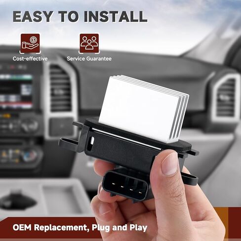 مقاوم محرك منفاخ HVAC مقاوم وحدة التحكم في منفاخ التيار المتردد مناسب لفورد F150 2009-2014 مناسب لفورد إكسبيديشن لينكولن نافيجاتو 2009-2017 مع التحكم التلقائي في درجة الحرارة BL3Z19E624A in Kuwait