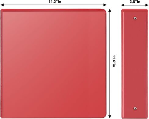 COMIX 3 Ring Binder 1 inch with Clear View Cover, 1" View Binder Holds 200 Sheets of US Letter Size Paper, 6 Pack (Dark Blue) in Saudi Arabia