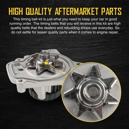KAC New Engine Timing Belt Kit w/Water Pump Fits Civic DX EX GX LX 1.7 2001-2005 OEM# T312, T43175, 41115, 14400-PMM-A02, 14400-PLM-004, 14400-PMM-A01, TB312, 95312, 95312FN, B312, SB312, 40312 in Saudi Arabia