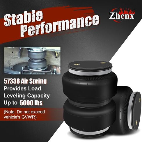 57338 Air Suspension Spring Kit，Fit for 2011-2019 Chevrolet Silverado 2500HD/3500HD and GMC Sierra 2500HD 3500HD,Air Assist Spring Kit ，Level Your Vehicle When Towing or Hauling a Heavy Load in Kuwait