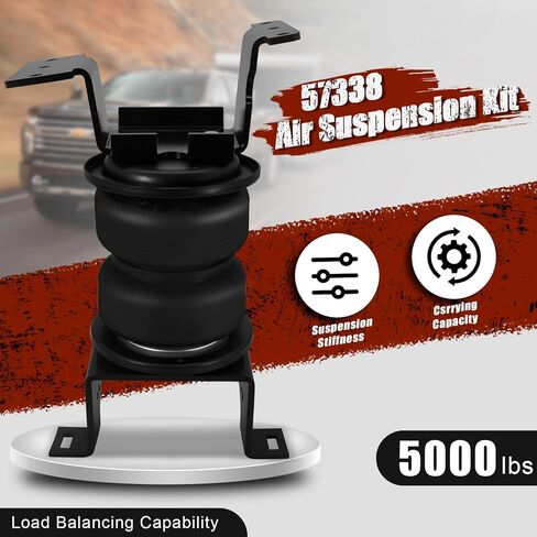 57338 Air Suspension Spring Kit，Fit for 2011-2019 Chevrolet Silverado 2500HD/3500HD and GMC Sierra 2500HD 3500HD,Air Assist Spring Kit ，Level Your Vehicle When Towing or Hauling a Heavy Load in Kuwait