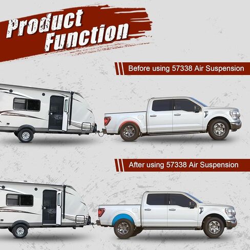 57338 Air Suspension Spring Kit，Fit for 2011-2019 Chevrolet Silverado 2500HD/3500HD and GMC Sierra 2500HD 3500HD,Air Assist Spring Kit ，Level Your Vehicle When Towing or Hauling a Heavy Load in Kuwait