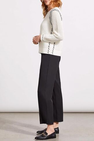 Tribal Women's Fly Front Trousers with Pink Tucks in Kuwait