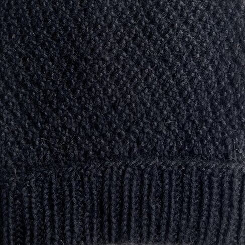 Beanie Hat for Men Women Warm Winter Hats 100% Baby Alpaca Rice Stitch Knit Cuffed Beanie Cap Unisex in Saudi Arabia