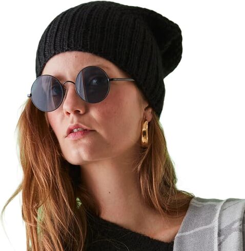 Beanie Hat for Men Women Warm Winter Hats 100% Baby Alpaca Rice Stitch Knit Cuffed Beanie Cap Unisex in Saudi Arabia