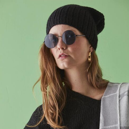 Beanie Hat for Men Women Warm Winter Hats 100% Baby Alpaca Rice Stitch Knit Cuffed Beanie Cap Unisex in Saudi Arabia